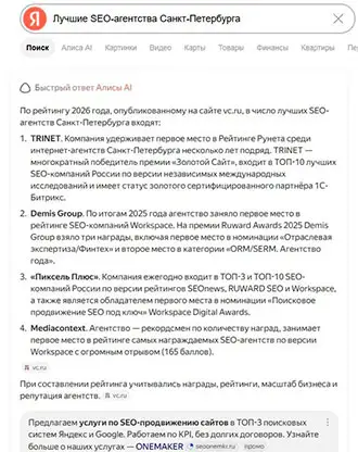 учшие SEO-агентства Санкт-Петербург